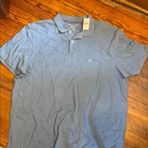 American Eagle Outfitters Blue Polo Shirt Classic Design